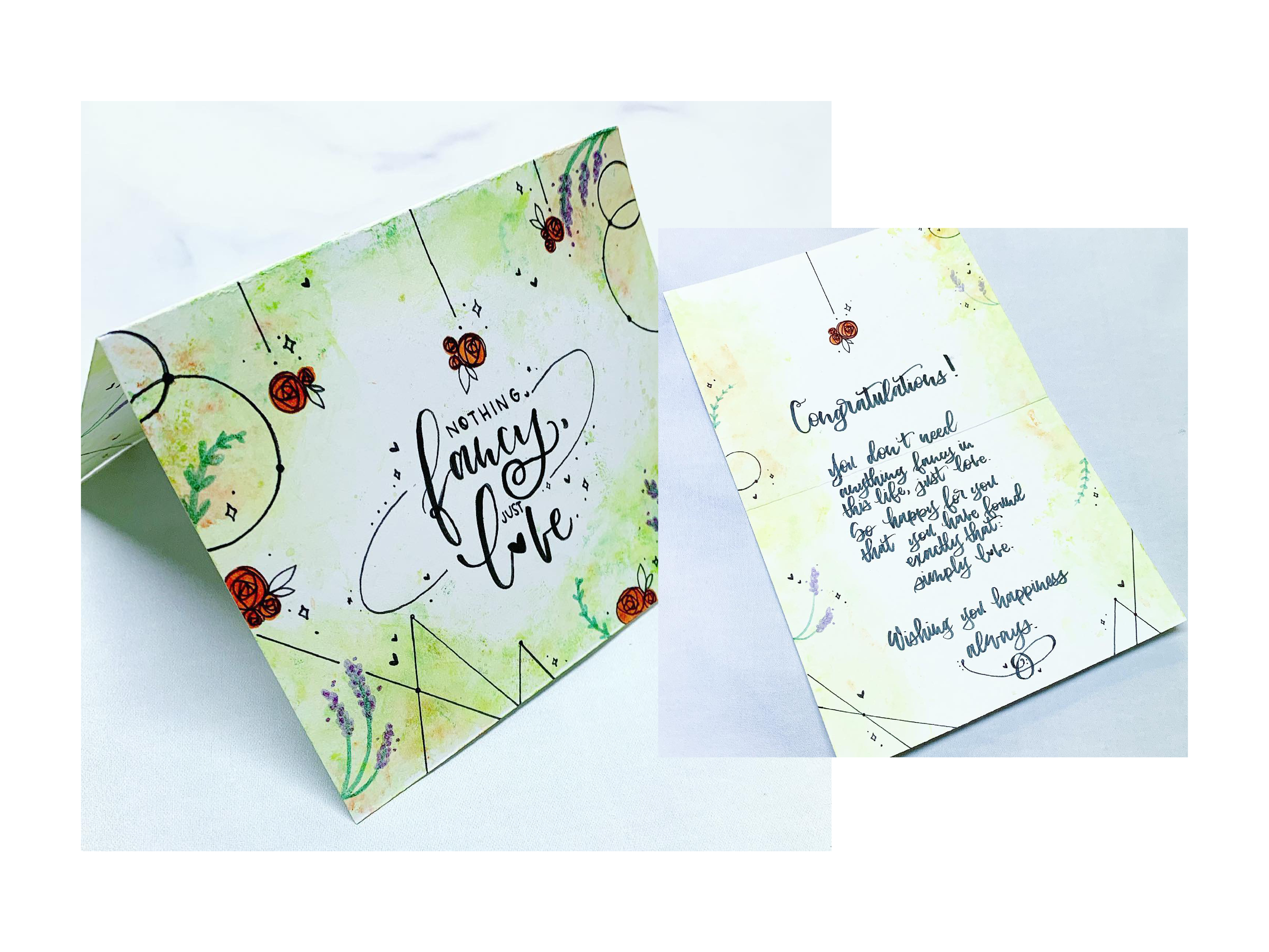 Watercolor lettering