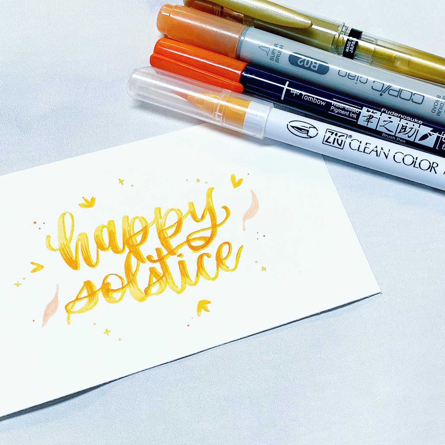 Handlettered seasonal card